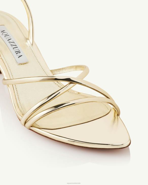 Aquazzura Roy Sandal 50 GOLD 8TLF76