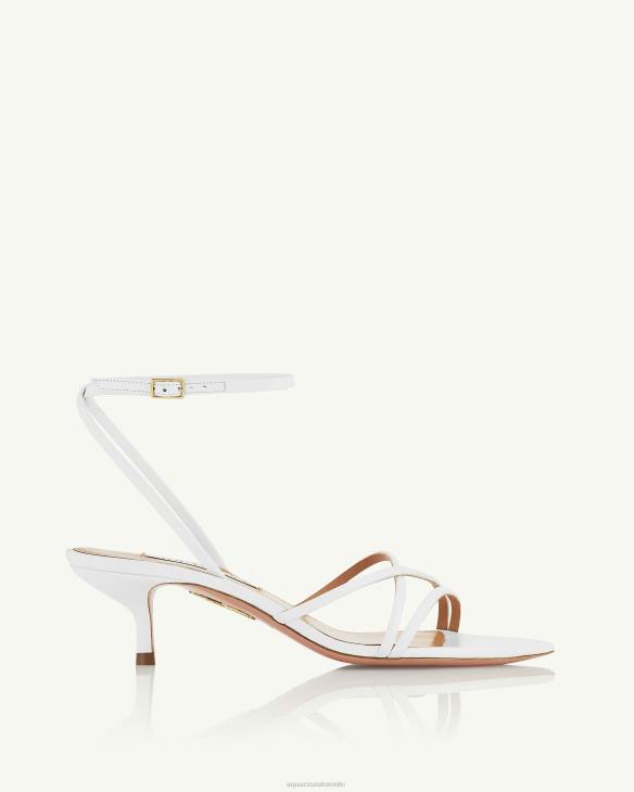 Aquazzura Roy Sandal 50 WHITE 8TLF20