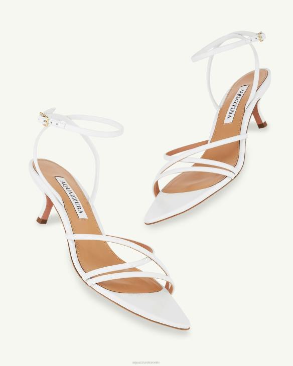 Aquazzura Roy Sandal 50 WHITE 8TLF20