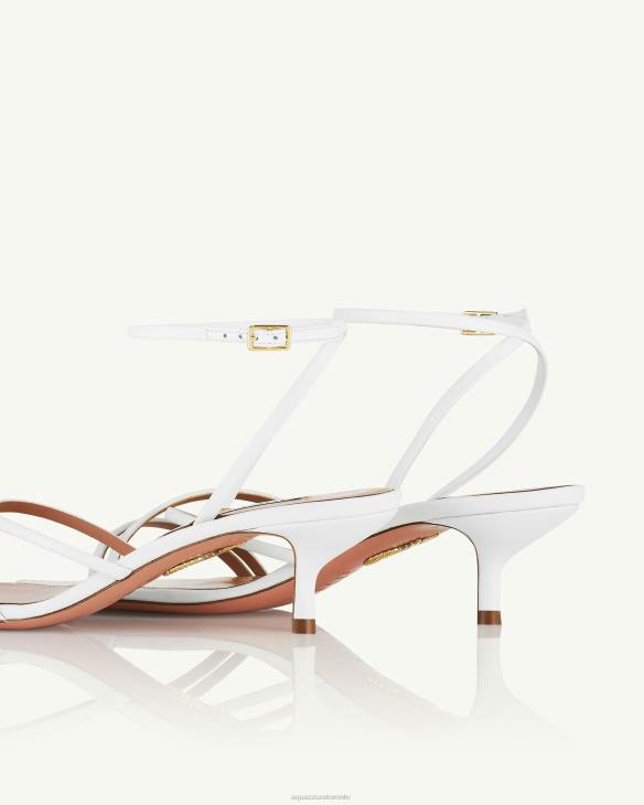 Aquazzura Roy Sandal 50 WHITE 8TLF20