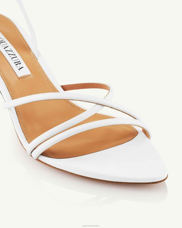 Aquazzura Roy Sandal 50 WHITE 8TLF20