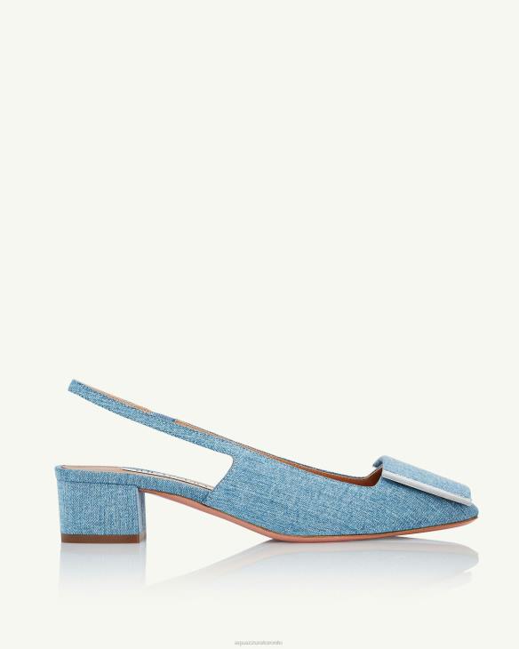 Aquazzura Shibuya Sling 35 BLUE 8TLF178