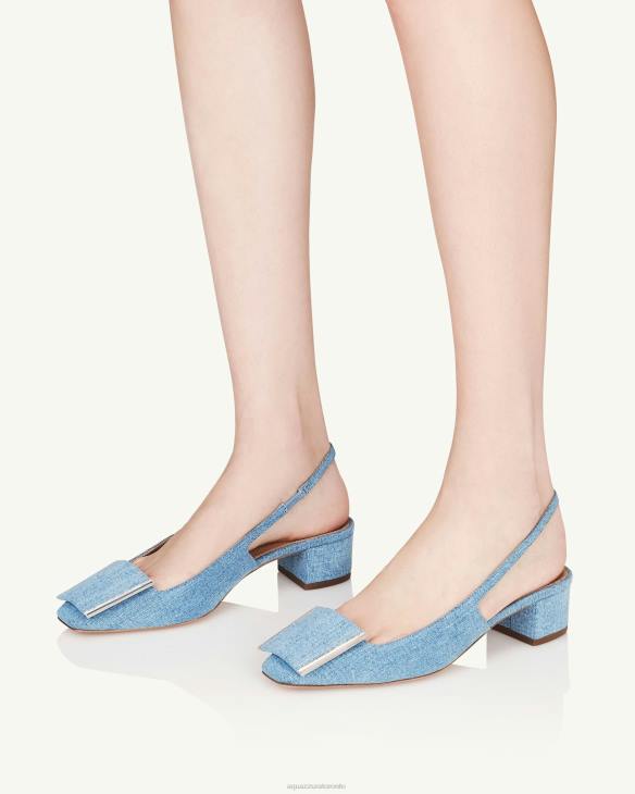 Aquazzura Shibuya Sling 35 BLUE 8TLF178