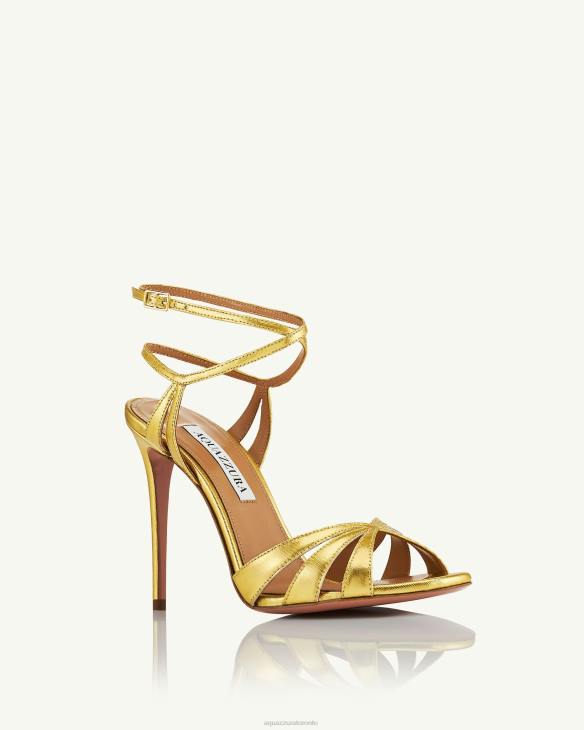 Aquazzura Siren Sandal 105 GOLD 8TLF73