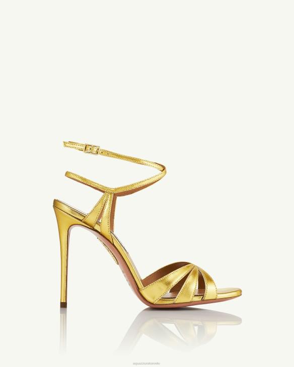 Aquazzura Siren Sandal 105 GOLD 8TLF73