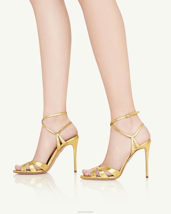 Aquazzura Siren Sandal 105 GOLD 8TLF73