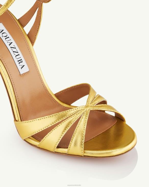 Aquazzura Siren Sandal 105 GOLD 8TLF73