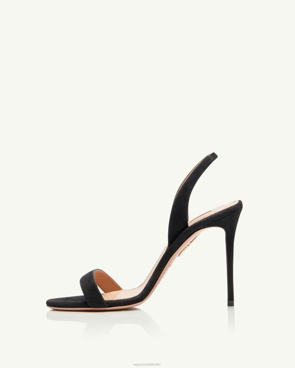 Aquazzura So Nude Sandal 105 BLACK 8TLF43