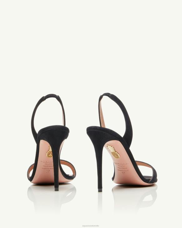 Aquazzura So Nude Sandal 105 BLACK 8TLF43