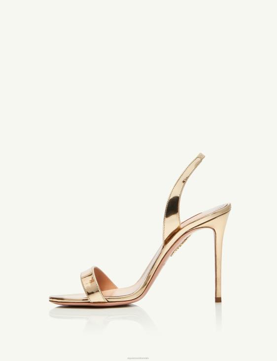 Aquazzura So Nude Sandal 105 GOLD 8TLF92