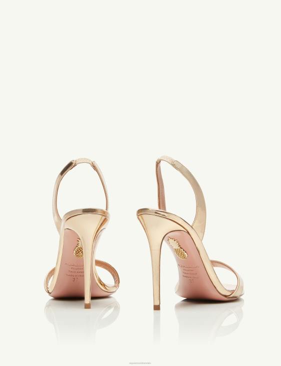 Aquazzura So Nude Sandal 105 GOLD 8TLF92