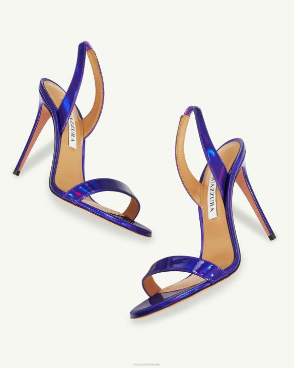 Aquazzura So Nude Sandal 105 PURPLE 8TLF52