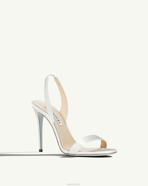 Aquazzura So Nude Sandal 105 WHITE 8TLF163