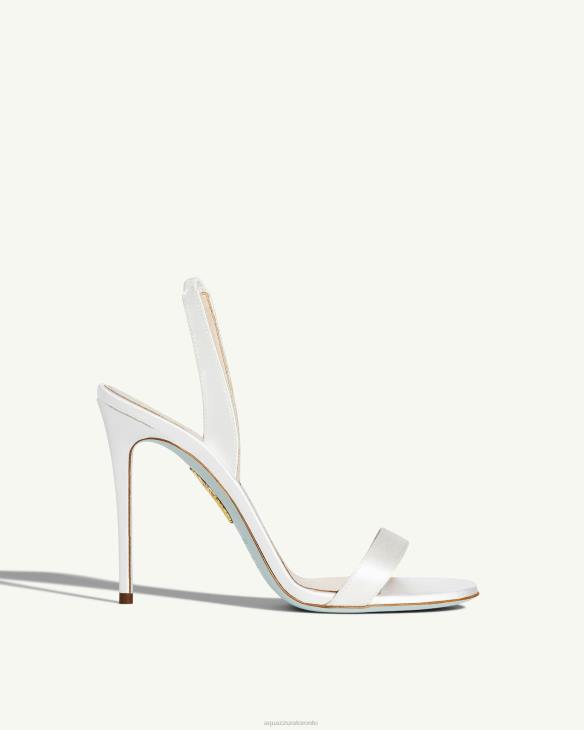 Aquazzura So Nude Sandal 105 WHITE 8TLF163