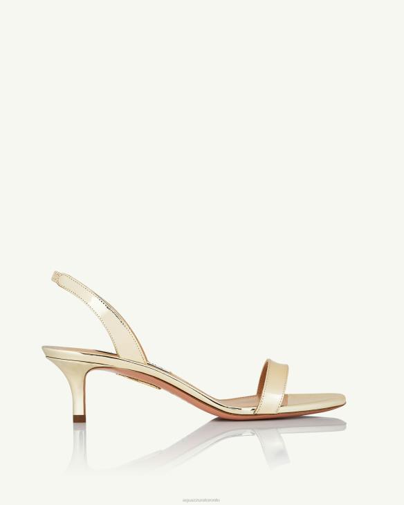 Aquazzura So Nude Sandal 50 GOLD 8TLF108