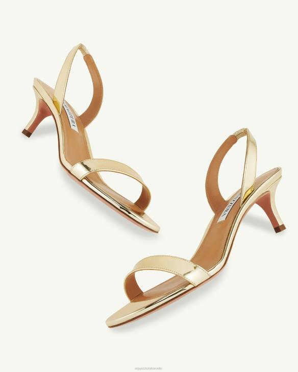 Aquazzura So Nude Sandal 50 GOLD 8TLF108