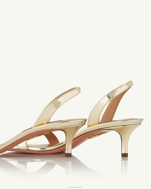 Aquazzura So Nude Sandal 50 GOLD 8TLF108