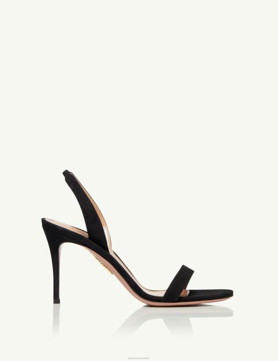 Aquazzura So Nude Sandal 85 BLACK 8TLF122