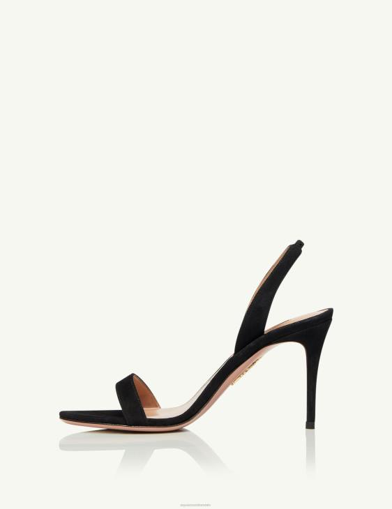 Aquazzura So Nude Sandal 85 BLACK 8TLF122