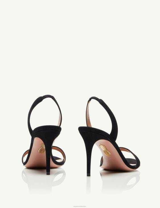 Aquazzura So Nude Sandal 85 BLACK 8TLF122