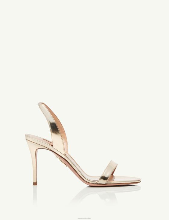 Aquazzura So Nude Sandal 85 GOLD 8TLF93