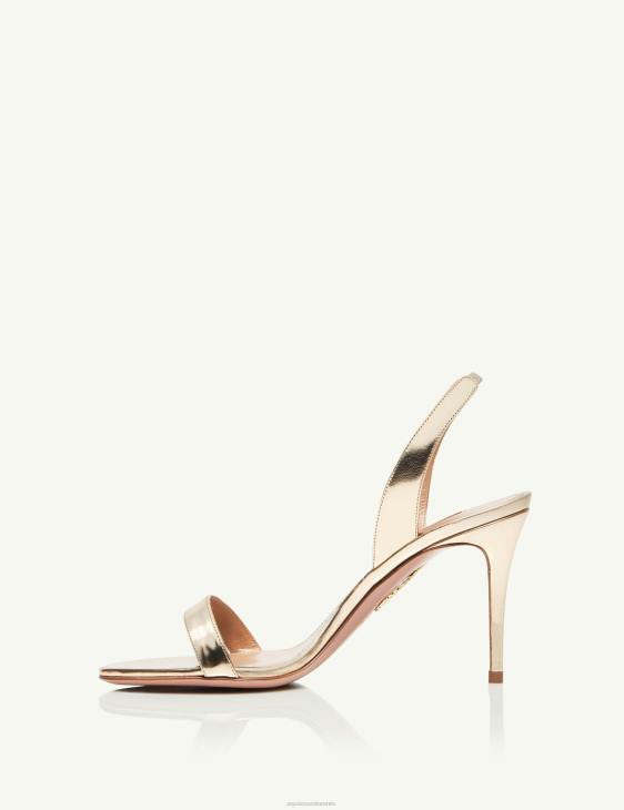 Aquazzura So Nude Sandal 85 GOLD 8TLF93