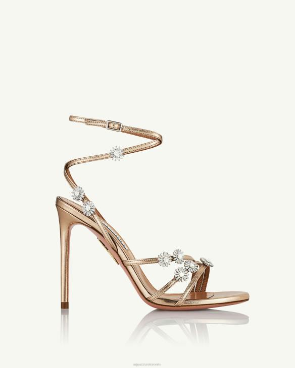 Aquazzura Starry Night Sandal 105 GOLD 8TLF8