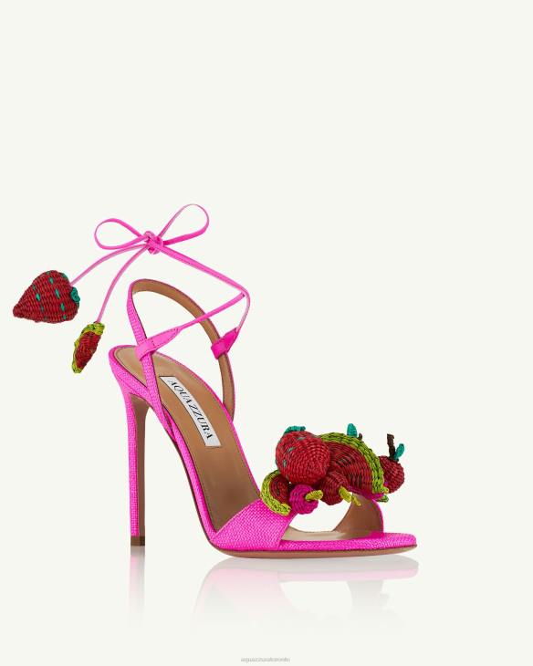 Aquazzura Strawberry Punch Sandal 105 FUCHSIA 8TLF65