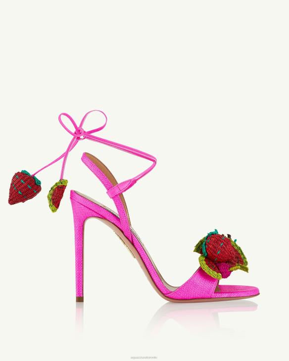 Aquazzura Strawberry Punch Sandal 105 FUCHSIA 8TLF65