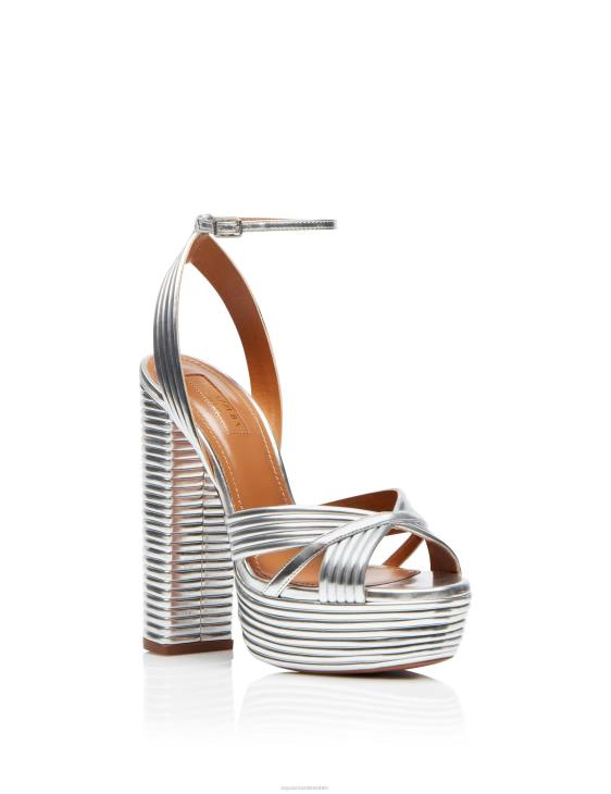 Aquazzura Sundance Plateau 140 SILVER 8TLF308