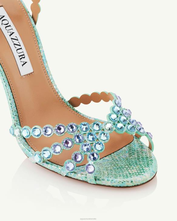 Aquazzura Tequila Sandal 105 BLUE 8TLF11