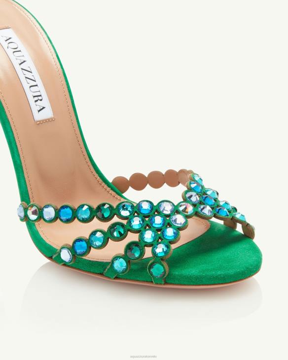 Aquazzura Tequila Sandal 105 GREEN 8TLF123