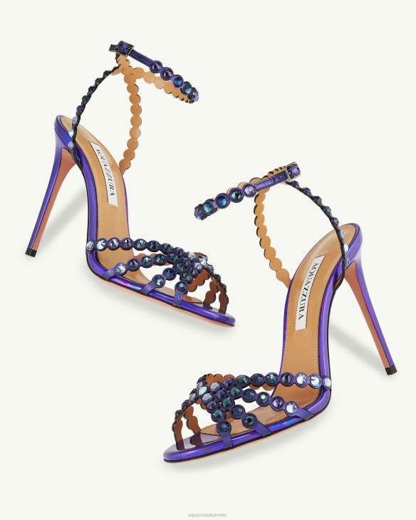 Aquazzura Tequila Sandal 105 PURPLE 8TLF51