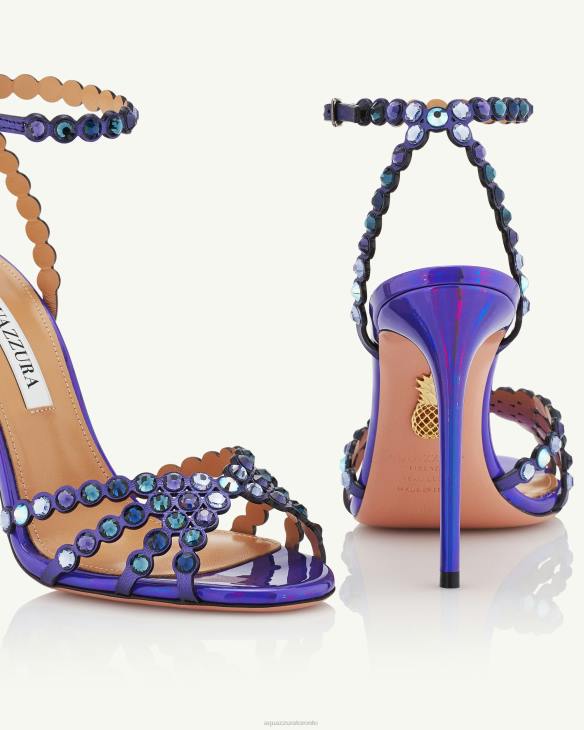 Aquazzura Tequila Sandal 105 PURPLE 8TLF51