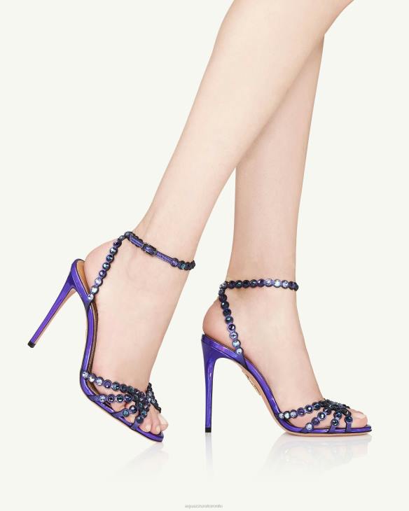 Aquazzura Tequila Sandal 105 PURPLE 8TLF51