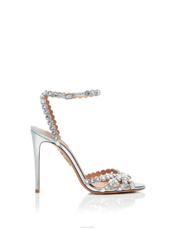 Aquazzura Tequila Sandal 105 SILVER 8TLF133