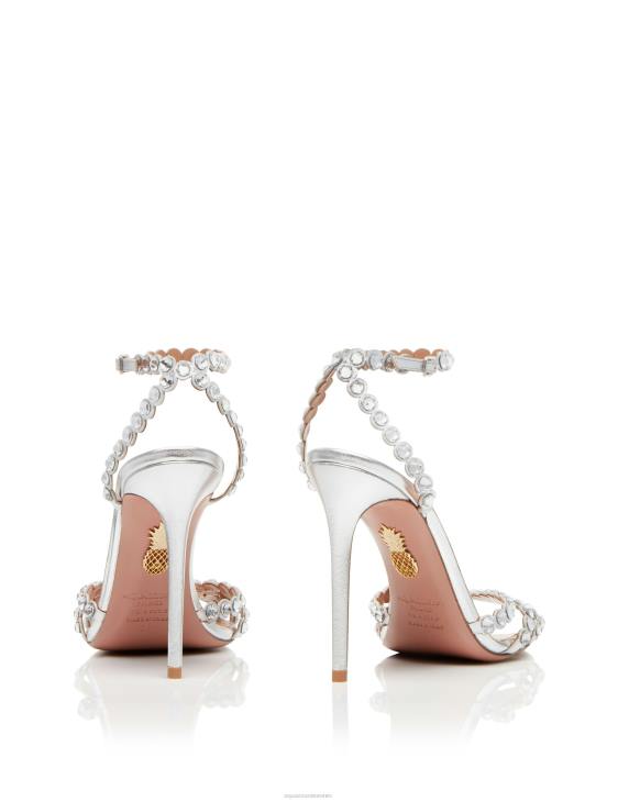 Aquazzura Tequila Sandal 105 SILVER 8TLF133