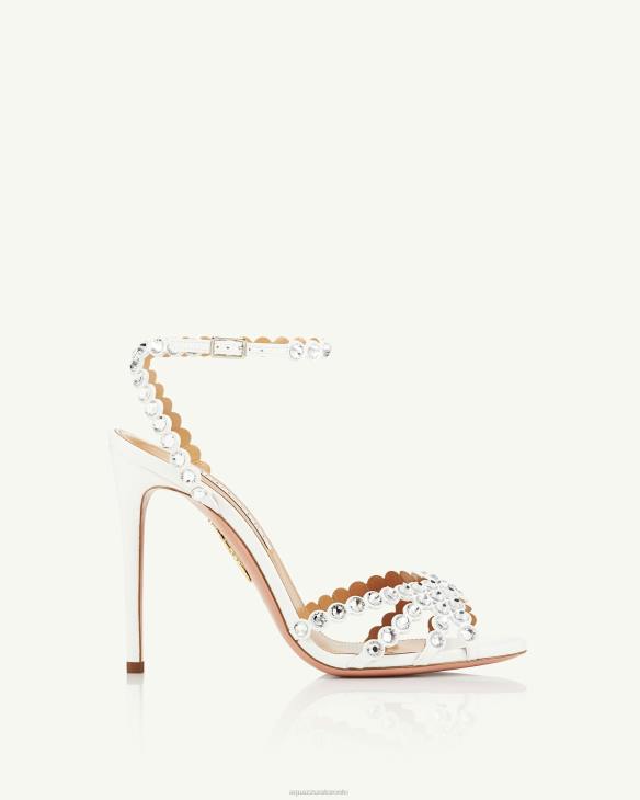 Aquazzura Tequila Sandal 105 WHITE 8TLF77