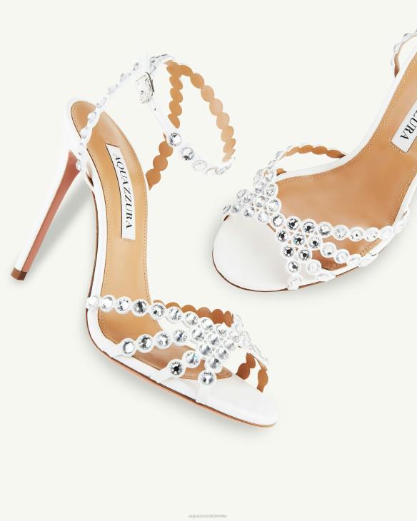 Aquazzura Tequila Sandal 105 WHITE 8TLF77