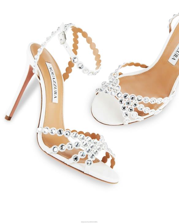 Aquazzura Tequila Sandal 105 WHITE 8TLF77