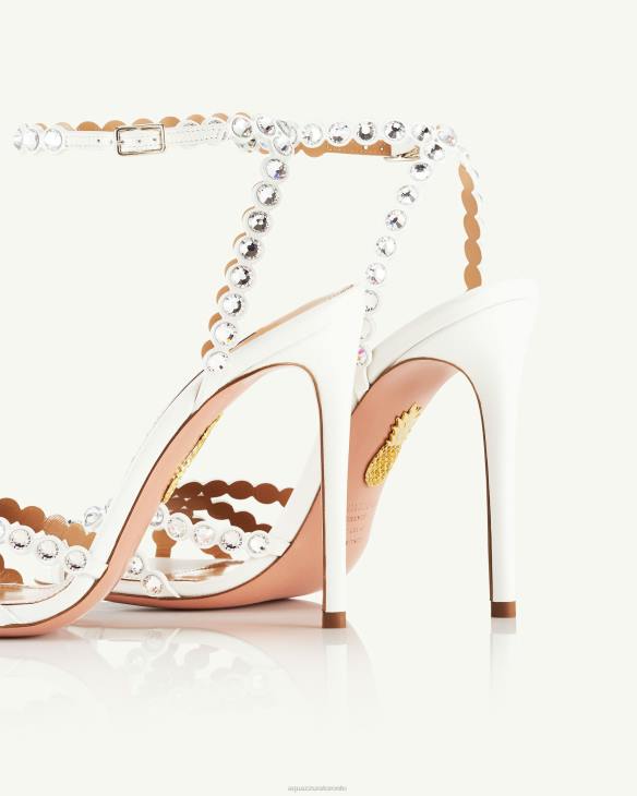 Aquazzura Tequila Sandal 105 WHITE 8TLF77