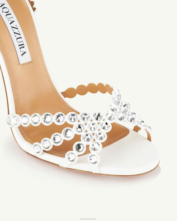 Aquazzura Tequila Sandal 105 WHITE 8TLF77