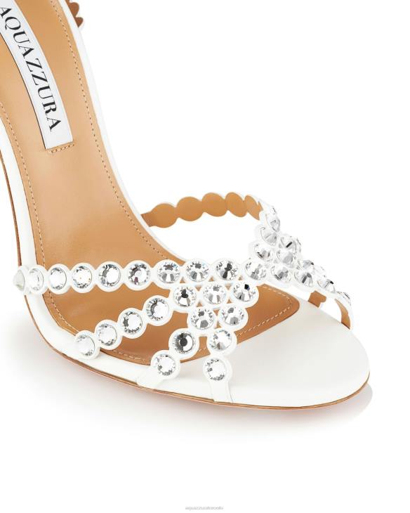 Aquazzura Tequila Sandal 105 WHITE 8TLF77