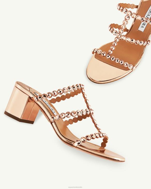 Aquazzura Tequila Sandal 50 GOLD 8TLF88