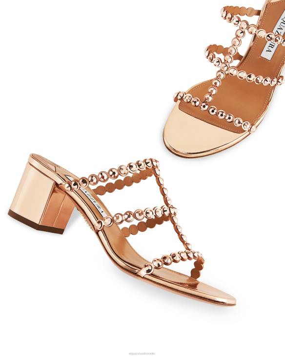 Aquazzura Tequila Sandal 50 GOLD 8TLF88