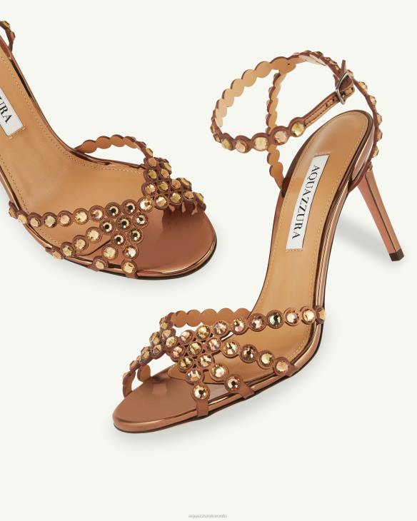 Aquazzura Tequila Sandal 85 BROWN 8TLF86