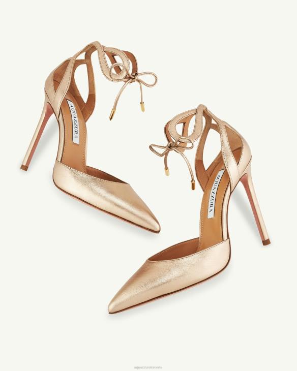 Aquazzura Tessa Pump 105 GOLD 8TLF197