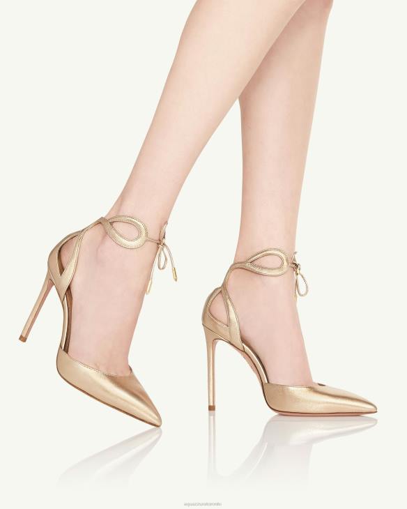 Aquazzura Tessa Pump 105 GOLD 8TLF197