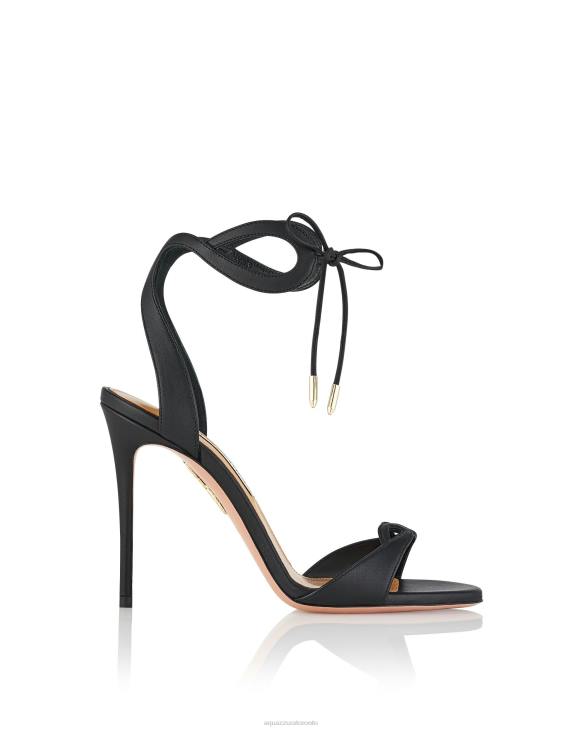 Aquazzura Tessa Sandal 105 BLACK 8TLF120