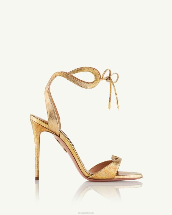 Aquazzura Tessa Sandal 105 GOLD 8TLF74